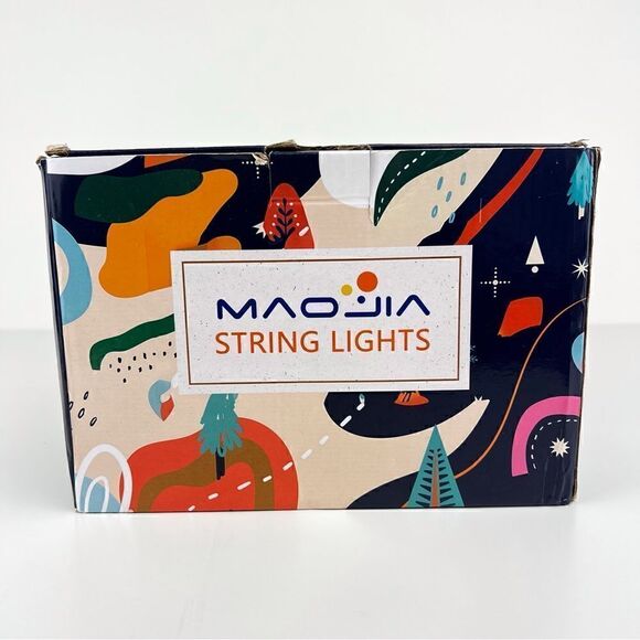 MAOJIA  Purple Orange String Lights 66 ft Icicle Lights - Picture 3 of 9